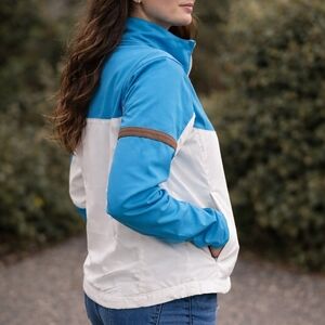 Nike Golf Dri-FIT Women’s Blue White Lightweight Jacket Size M